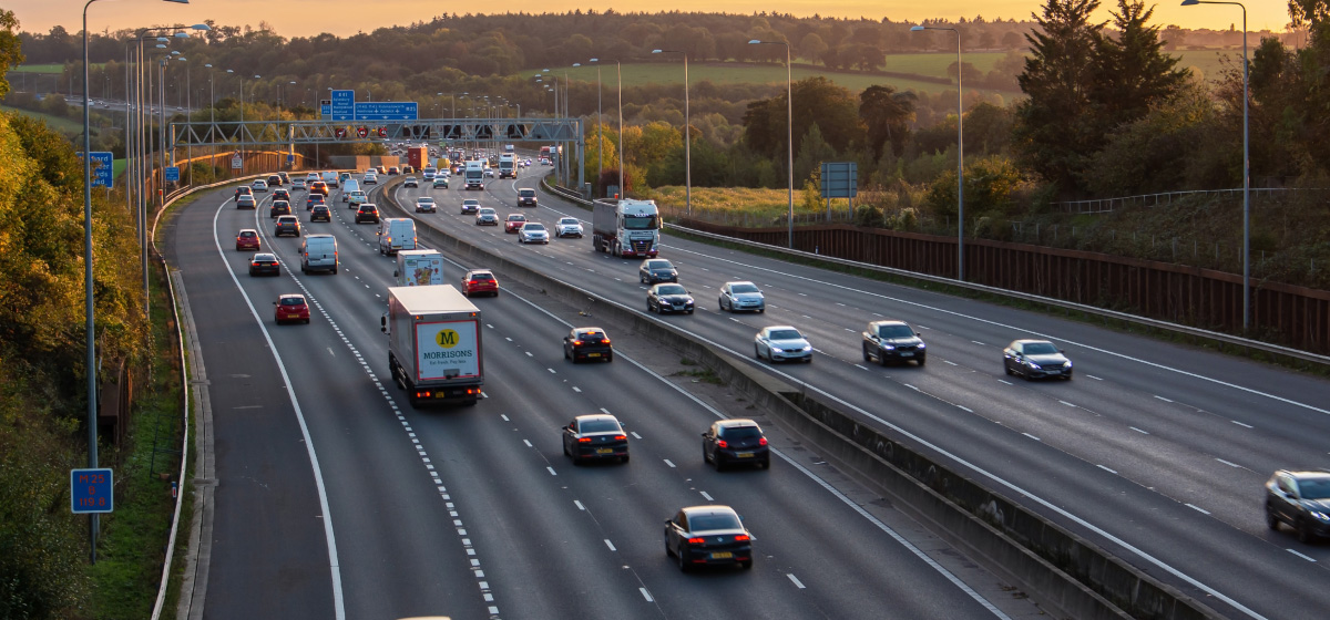 Joining the motorway